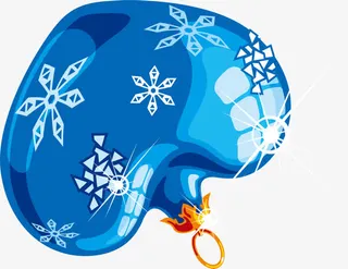 唯美爱心吊球免抠