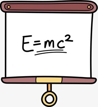 矢量手绘黑板教学设备免抠