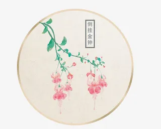 中国古风扇子装饰图案免抠