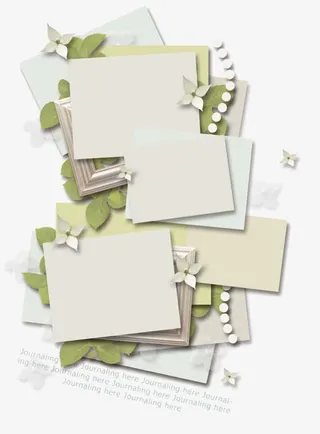 信封信纸卡纸免抠