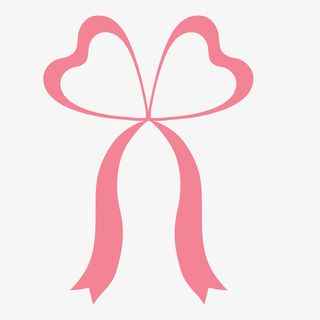 粉色蝴蝶结彩带素材免抠