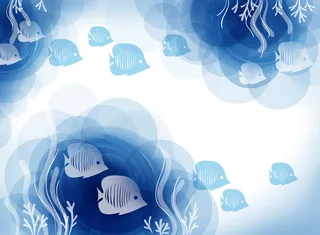 小清新夏天海底世界背景高清