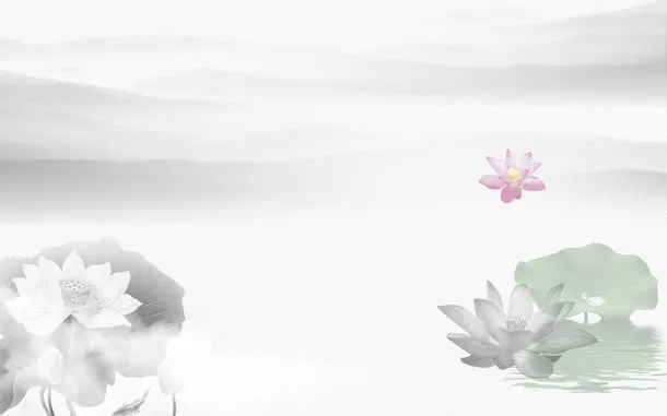 水墨风情淡雅背景