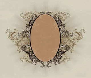 精美花环花纹海报背景素材高清