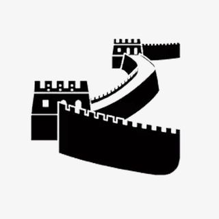 黑色长城剪影免费图片免抠