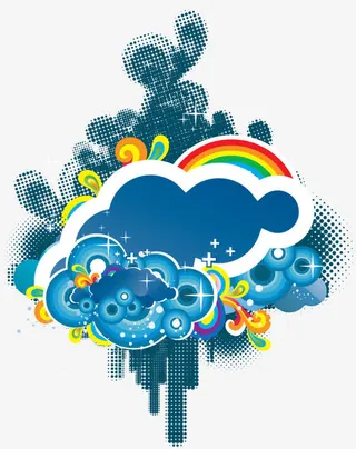 时尚花纹素材免抠