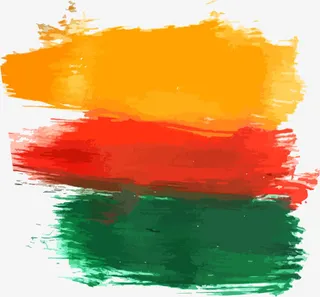 三色水彩笔刷免抠