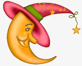 卡通素材卡通月亮图片免抠