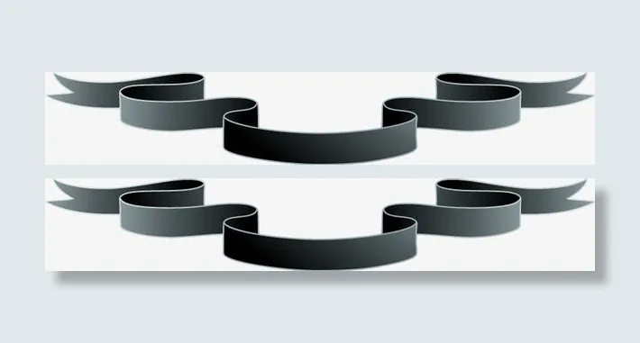 黑色彩带招聘海报免抠