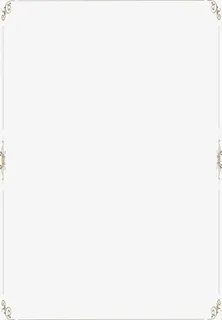 黑色花纹边框简历封面免抠