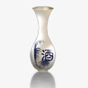 中国风素描中国风剪影 酒瓶免抠