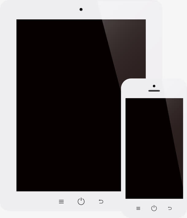 矢量手绘手机平板免抠