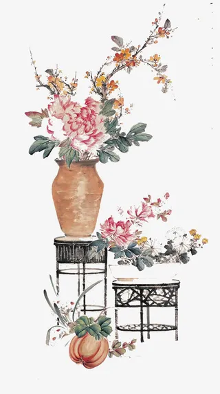 中国风牡丹花免抠