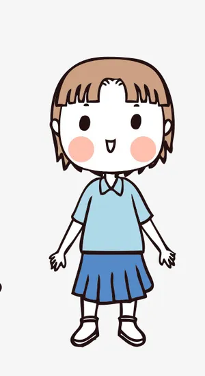 人物手绘插画可爱素材14免抠