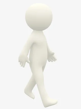 行走中的小人免抠