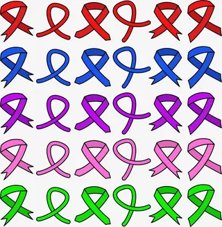 彩色的丝带免抠