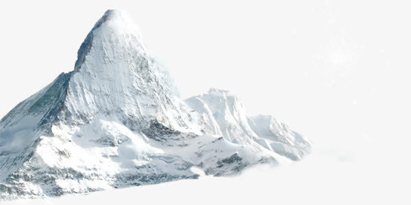 冬天雪山冰山免抠