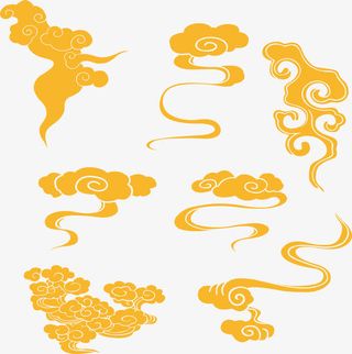 多种祥云矢量免抠