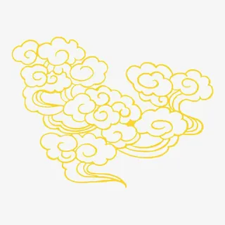 金色云朵免抠