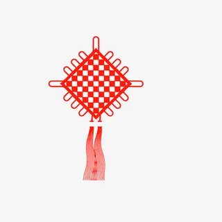 中国结新年挂饰免抠