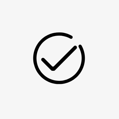 icon线性打勾圆圈小图标PNG下载免抠
