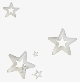 漂浮五角星素材免抠