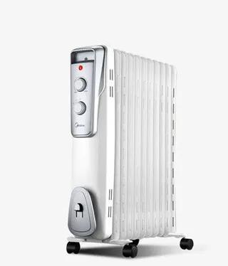 灰色高清美的电暖气免抠