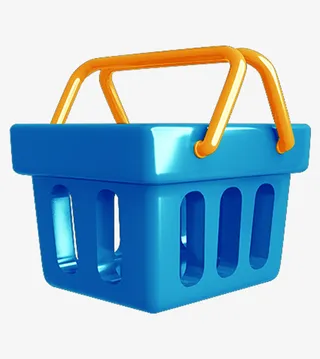 C4D购物篮子免抠