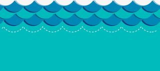 卡通夏日海浪免抠