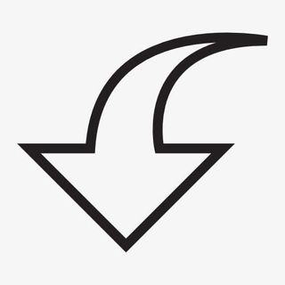 墨迹向下箭头免抠