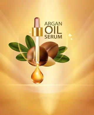 矢量精华滴管坚果护肤背景素材高清