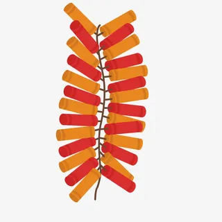 矢量卡通鞭炮免抠