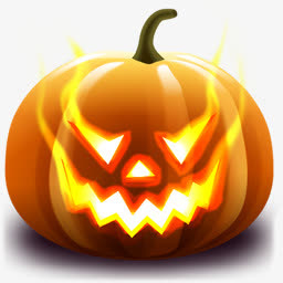 南瓜万圣节PNG图标免抠