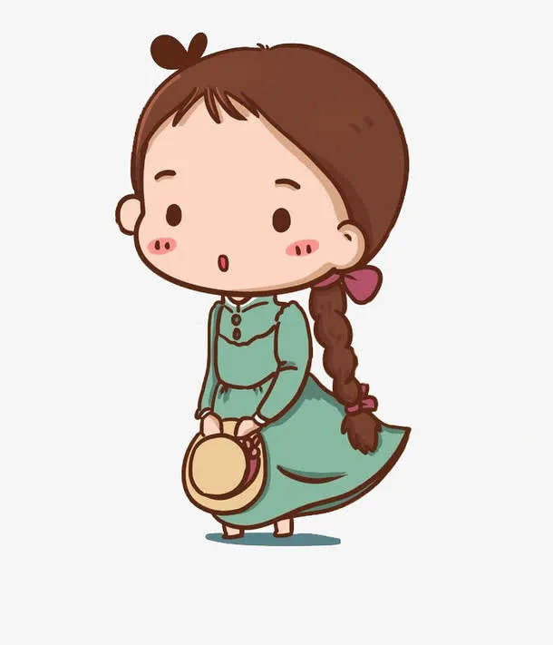 卡通Q版贴纸小人免抠