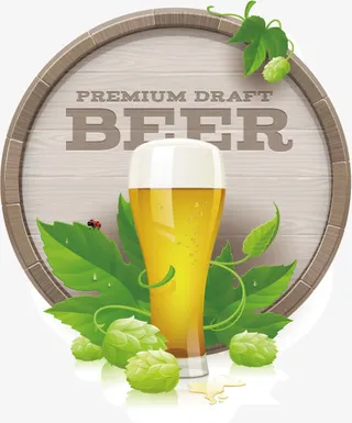 啤酒矢量素材免抠