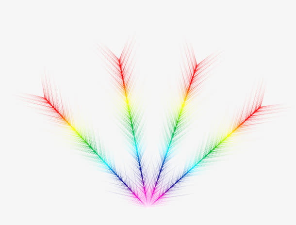 彩色羽毛免抠
