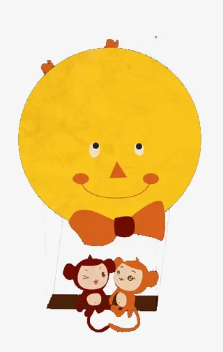 卡通月亮免抠