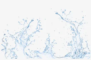 清新水花效果免抠