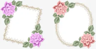 花卉海报模板免抠