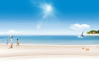 海边海滩背景高清