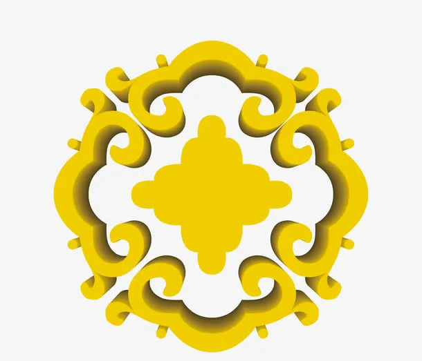 中式花纹矢量图免抠