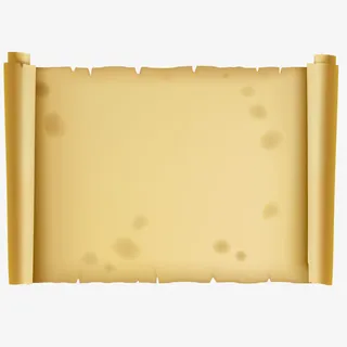 矢量复古书写纸张免抠