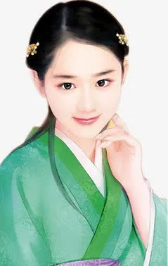 古风图案矢量人物免抠