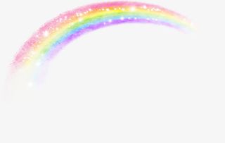 彩色分层手绘彩虹免抠