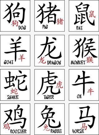 十二生肖文字高清免扣素材免抠