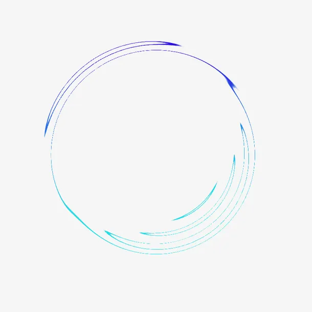 紫蓝色炫彩感圆圈免抠