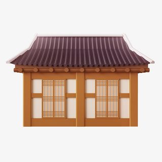 新年快乐  元素   古屋  春节免抠