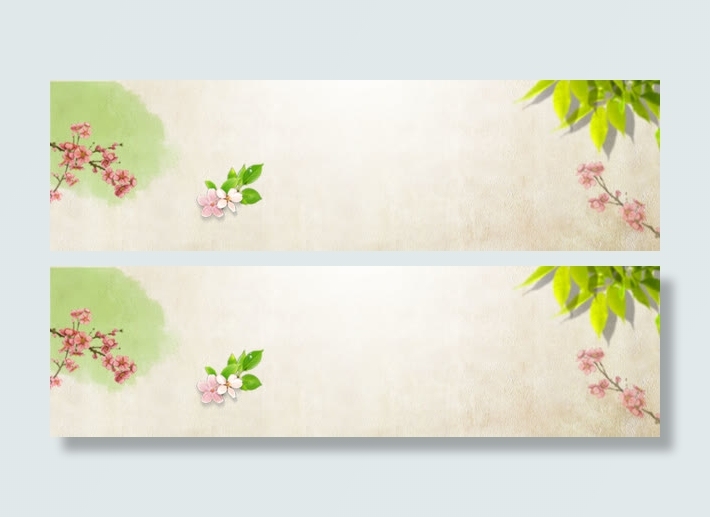 高清水墨古风背景banner