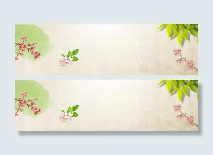 高清水墨古风背景banner