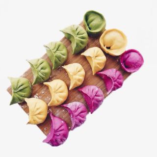 彩色维生素饺子免抠